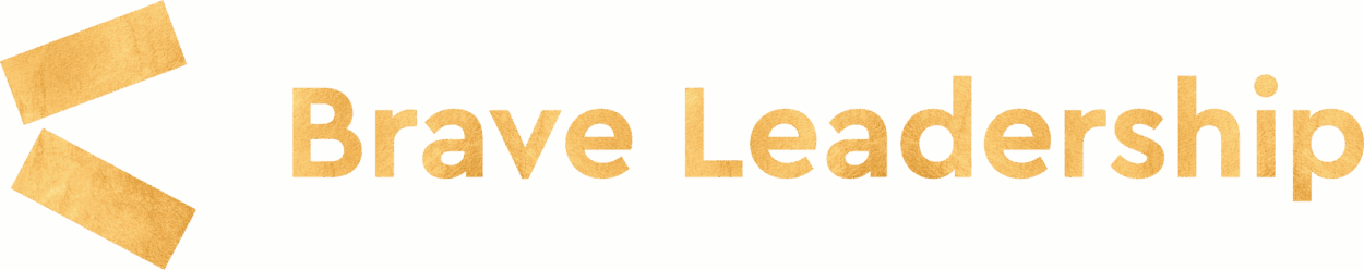 Brave Leadership logo gold