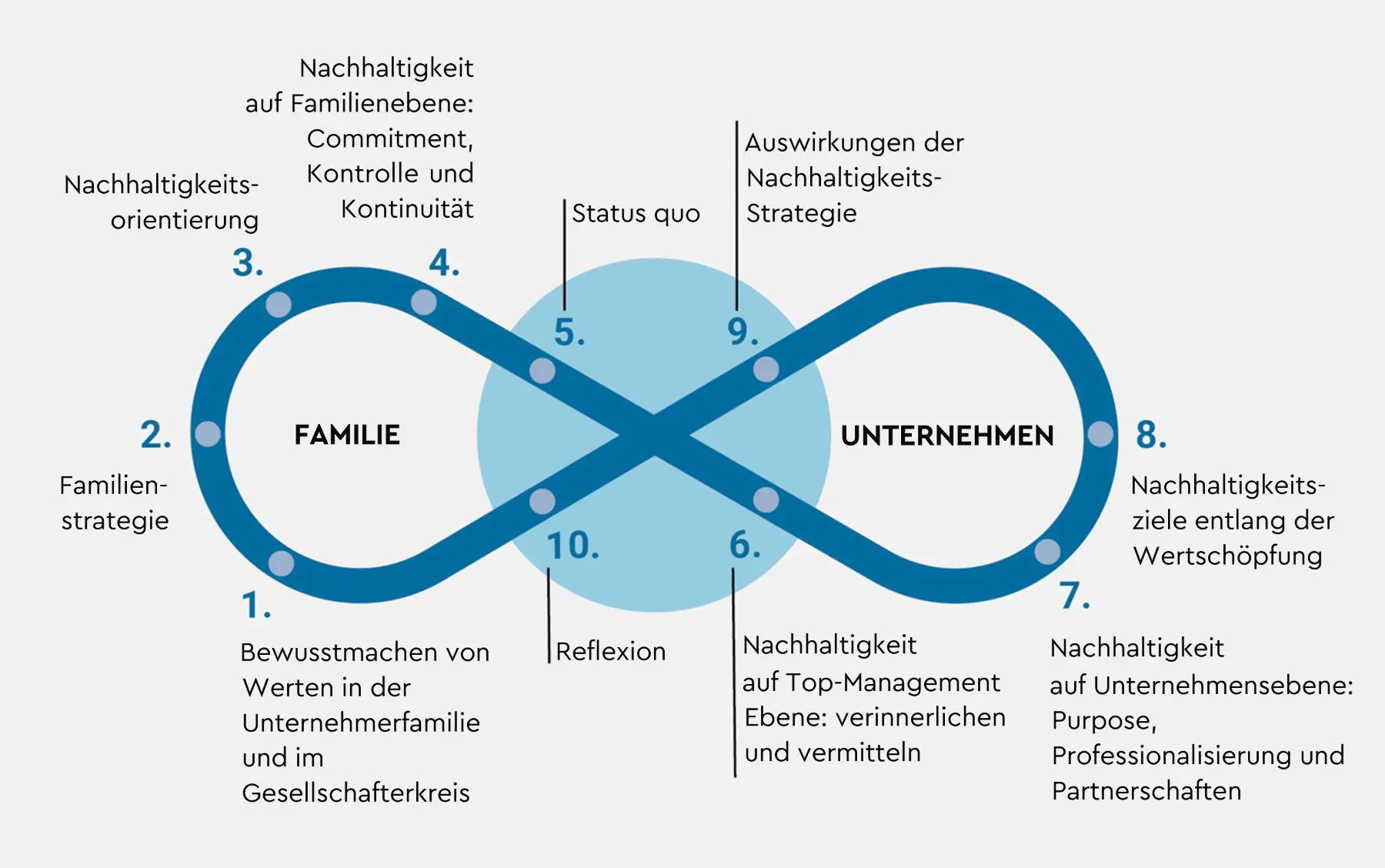 Dynamische Nachhaltigkeitsstrategieentwicklung in Familienunternehmen (DNF) - das Lemniskaten-Modell