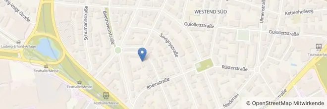 Kartenscreenshot vom Standort von Kienbaum Frankfurt am Main