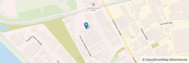 Kartenscreenshot vom Standort von Kienbaum Köln