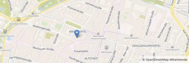 Kartenscreenshot vom Standort von Kienbaum München