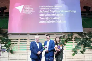 Public Leadership Award 2024: Gewinner Resilienz - Gewinner in der Kategorie "Leadership & Resilienz": Digitale Verwaltung vom Bundeskriminalamt