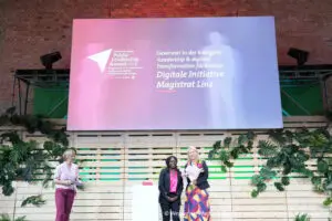 Gewinner in der Kategorie "Leadership & Digitale Transformation für Europa (Sonderpreis): Digitale Initiative des Magistrats Linz